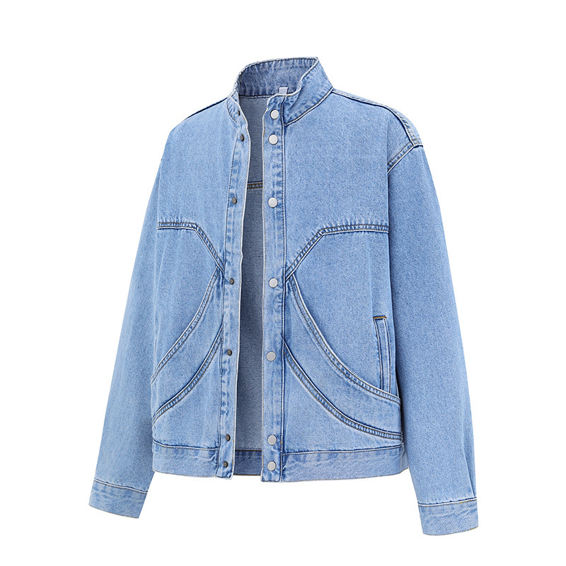 Autumn retro design Japanese denim jacket