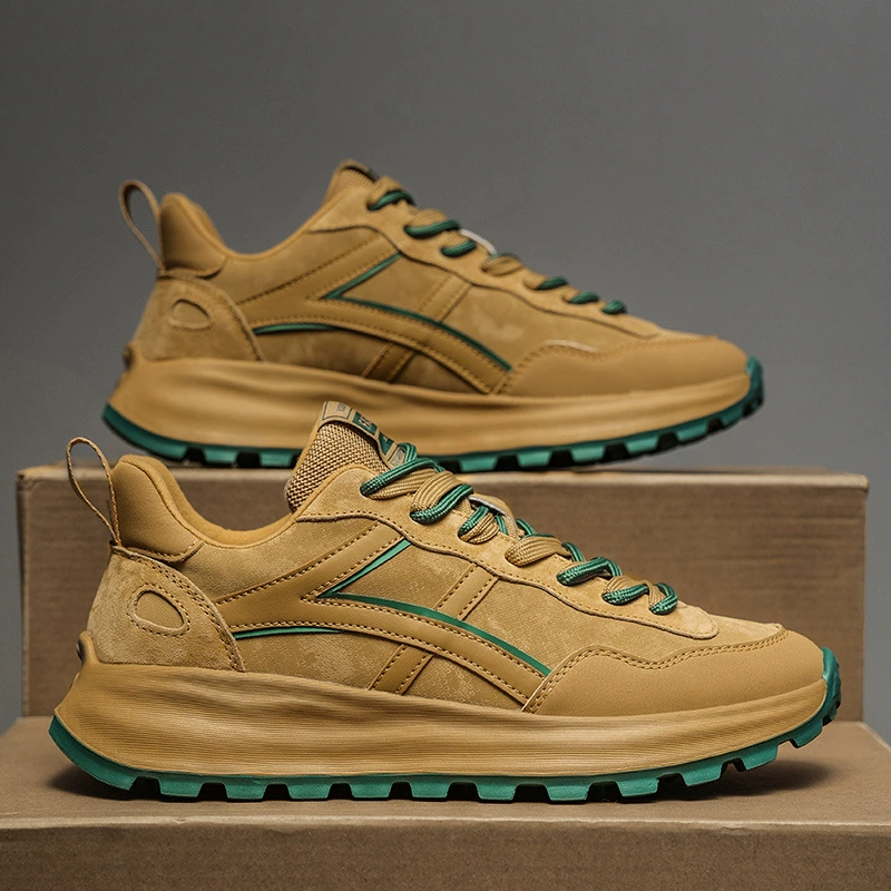 Осенние новые универсальные повседневные кроссовки в ретро-стиле, модные дышащие аргановые туфли с низким верхом, мужская обувь