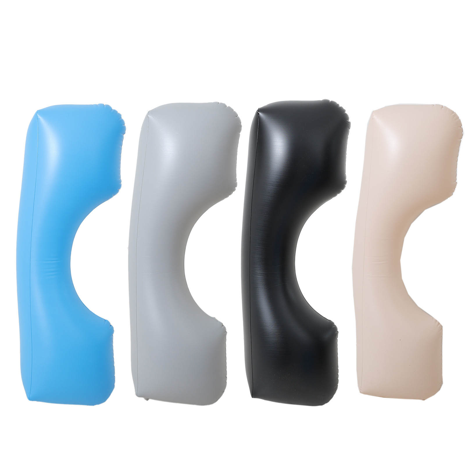 Color Box Cross-Border Spot Car Inflatable Mattress Pvc Flocking Inflatable Car Bed Car Rear Seat Inflatable Bed