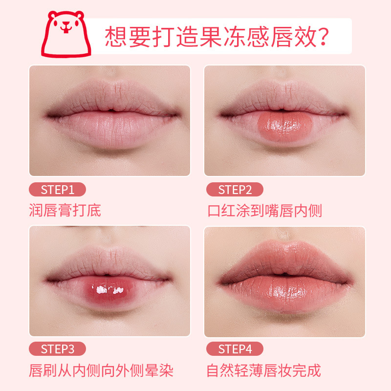 Pincel de silicona mini para labios Xierui GECOMO, pincel para difuminar labios con tapa, pincel de silicona suave para lápiz labial, herramienta de maquillaje.