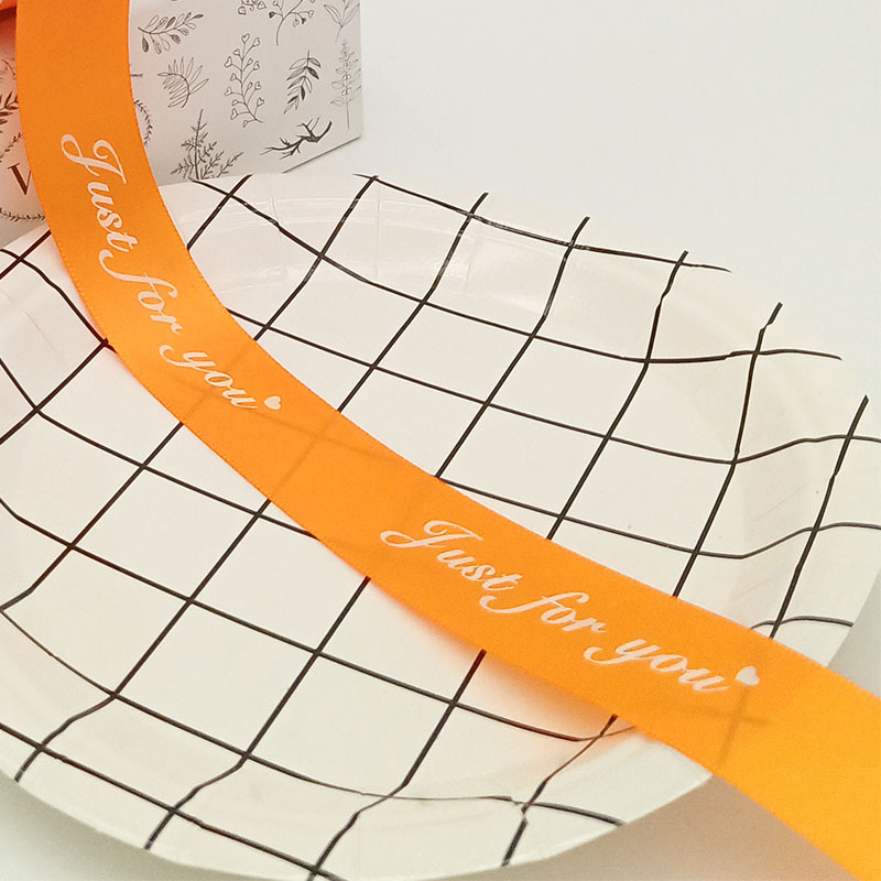 Inglés poliéster cinta flores regalo cinta DIY regalo decorativo cinta de embalaje ramo cinta al por mayor