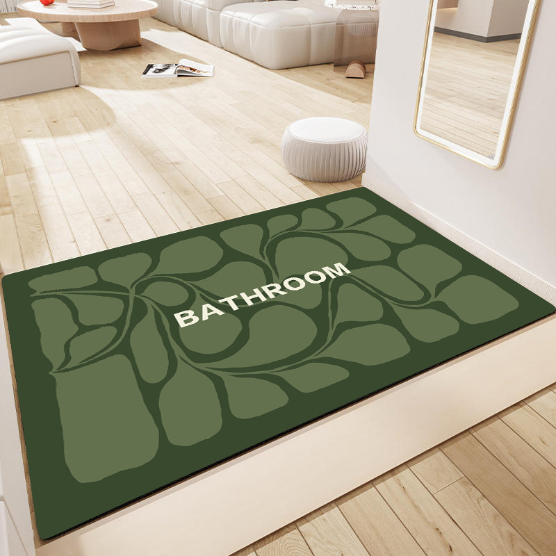Modern Simple Diatom Mud Floor Mat Bathroom Bathroom Absorbent Foot Mat Absorbent Quick-Drying Non-Slip Foot Mat Entrance Door