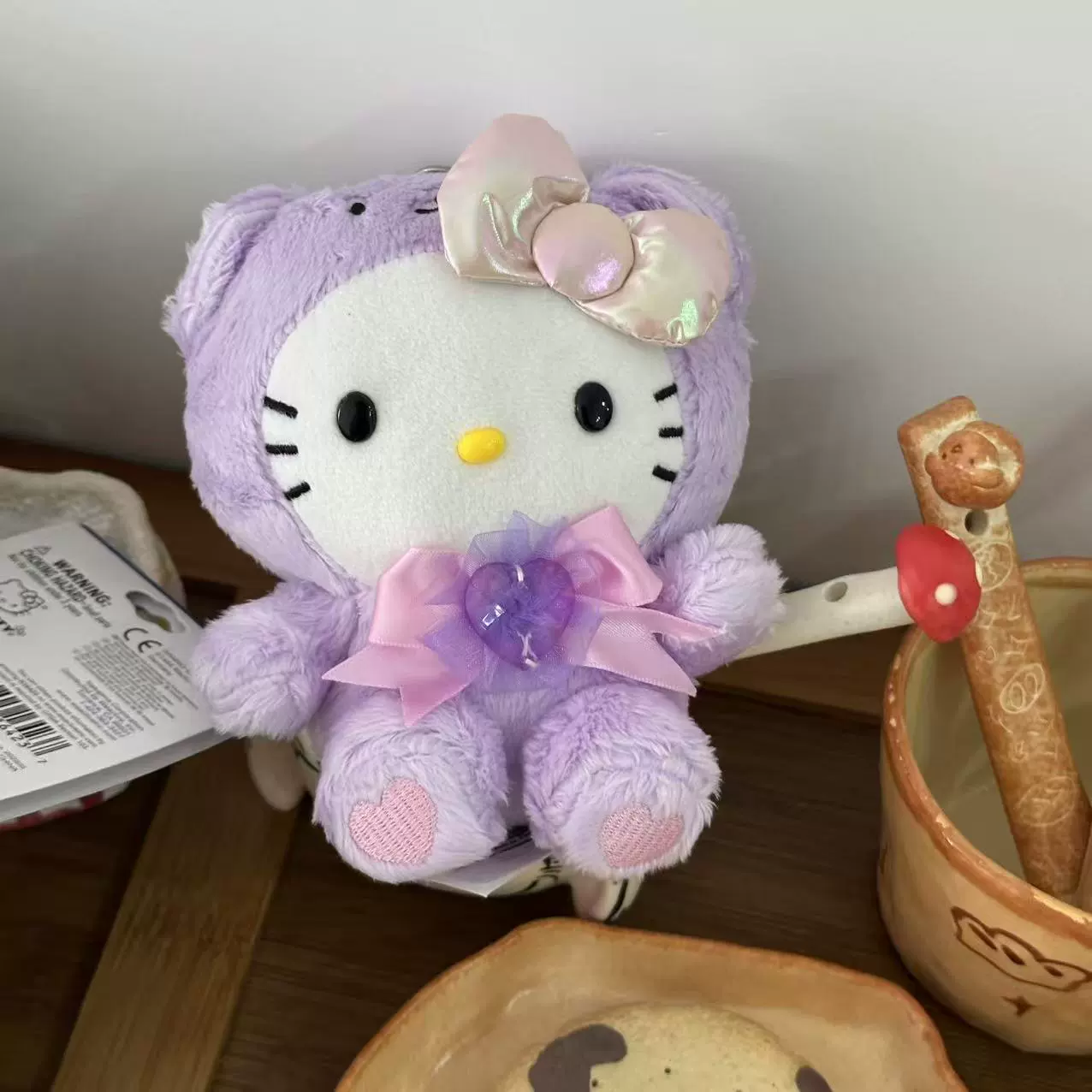 Плюшевая подвеска-брелок для ключей (Hello Kitty) симпатичная кукла, мягкая мини-плюша 10+ вариантов дизайна, подарок 0.038 кг