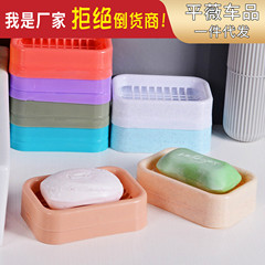 Grid Double-layer Soap Dispenser Drain Grid PP Soap Dispenser Portable Dual-Compartment Travel Soap Dispenser Wholesale