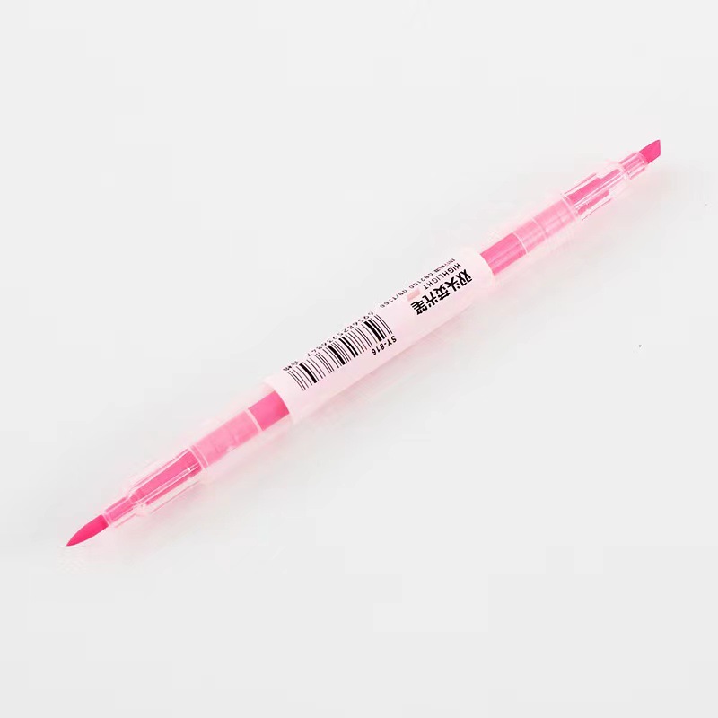 Pluma fluorescente de doble cabeza única creativa marcado marcador estudiante graffiti pluma color caramelo pintura acuarela pluma