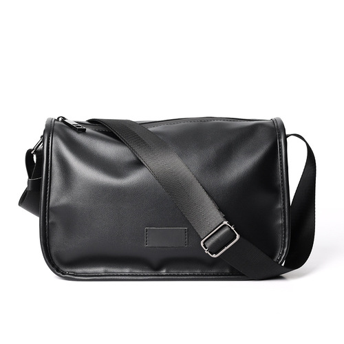 Nubuck leather retro cross-body bag, summer commuting small square bag, men's simple shoulder bag, outdoor cycling cross-body bag