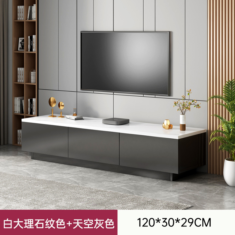 テレビの棚の組み合わせは現代的でシンプルなリビングルームの家庭用原木風収納ロッカーの小型タイプの床置きテレビのキャビネットです。
