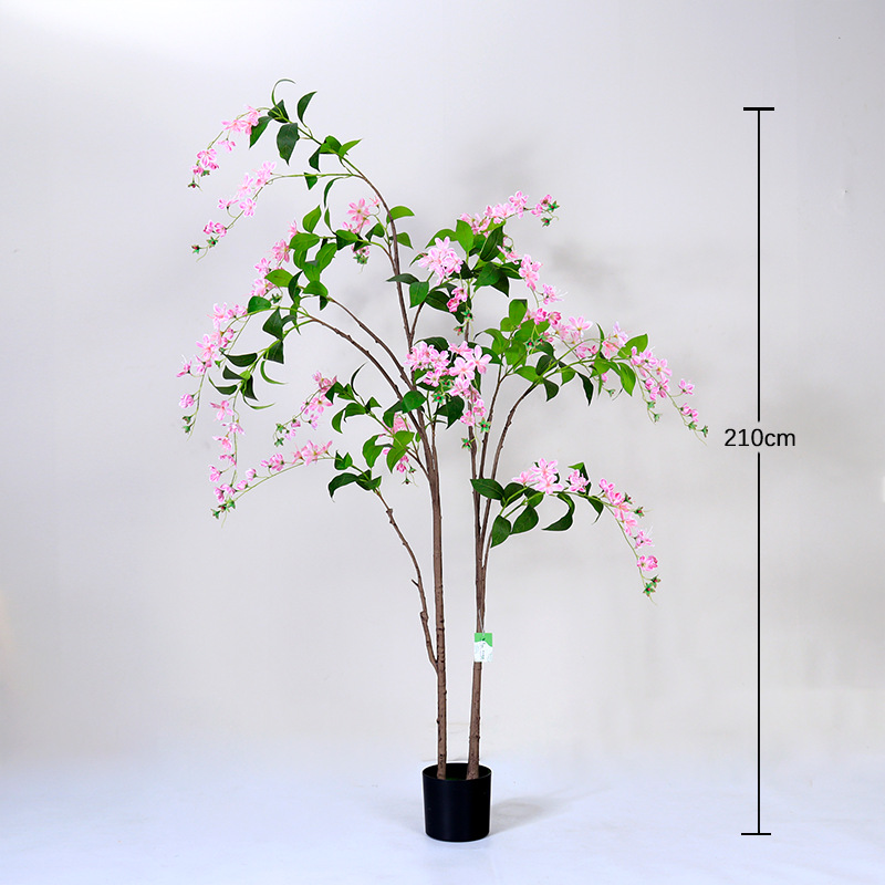 Planta Artificial de Jazmín en Maceta de Plástico para Sala de Estar image 14
