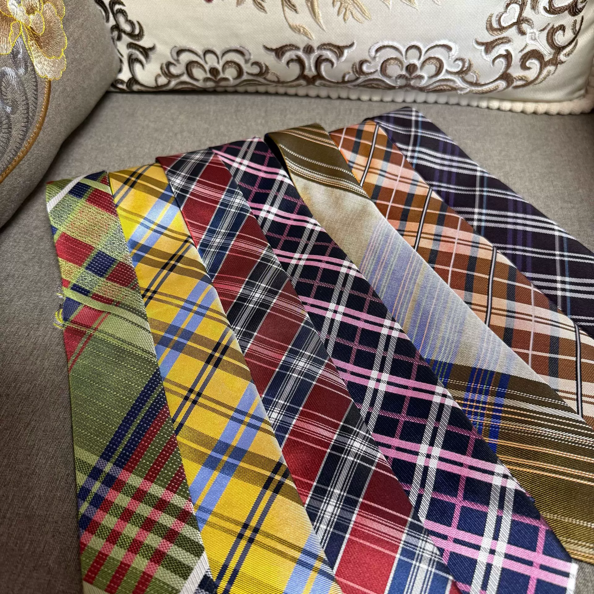 男士韩版100%真丝色织提花领带正装商务绅士西装修身领部韩版真丝