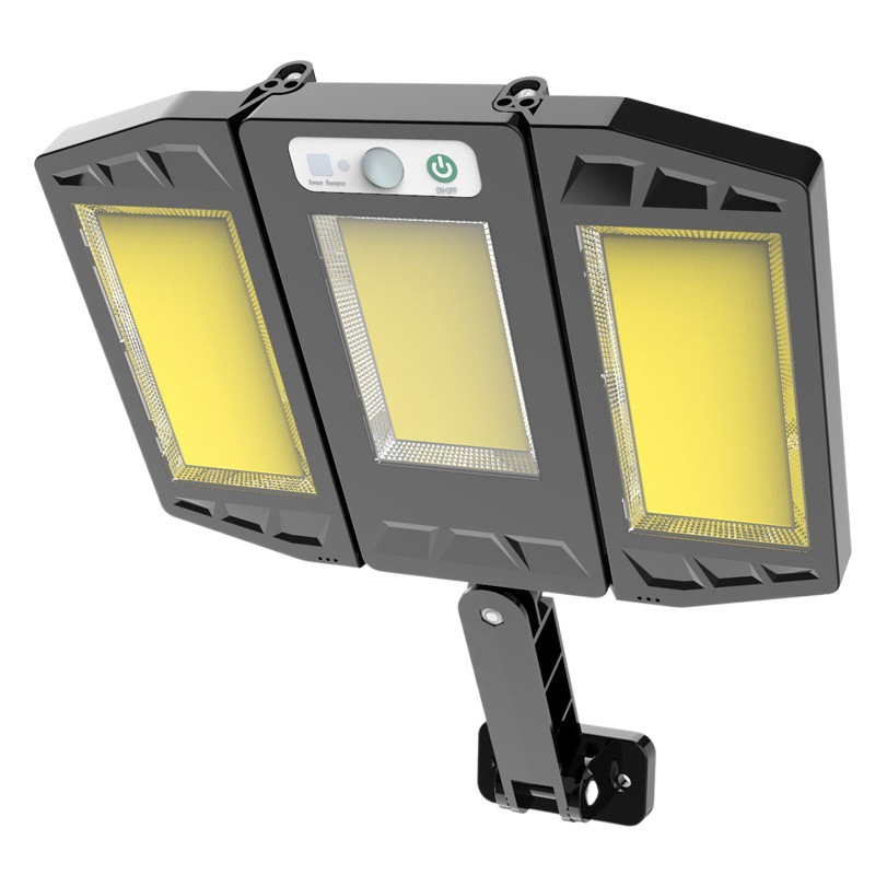 Lámpara de calle de inducción solar transfronteriza lámpara colgante de pared plegable al aire libre Control de luz ajustable LED control remoto lámpara de jardín