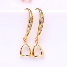 999镀银耳勾diy自制耳环手工材料挂勾配件新打耳洞防过敏招财猫