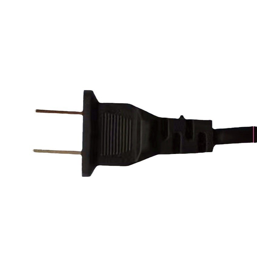 国标二插延长线 电暖器插头电源线2米2*0.75平  监控电源插头线