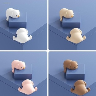 Baby Anti-Collision Corner Protector Table Corner Without Leaving Glue Kidsren's Cartoon Cute Anti-Collision Strip Window Cabinet Corner Soft Anti-Collision Sticker