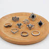 Retro accessory, set, ring, European style, with gem