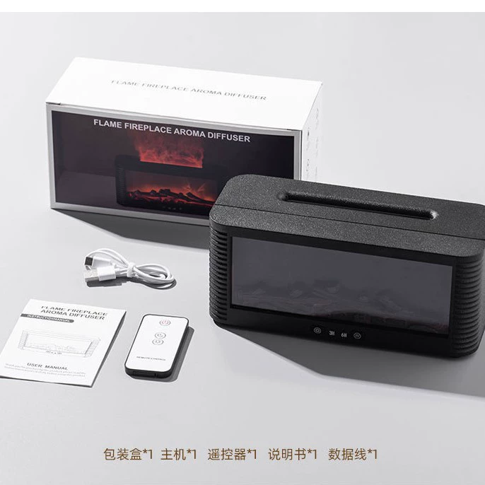 Имитация пламени каминный ароматизатор 5V с цветными LED, бытовой автоматический распылитель эфирных масел, диффузор-увлажнитель