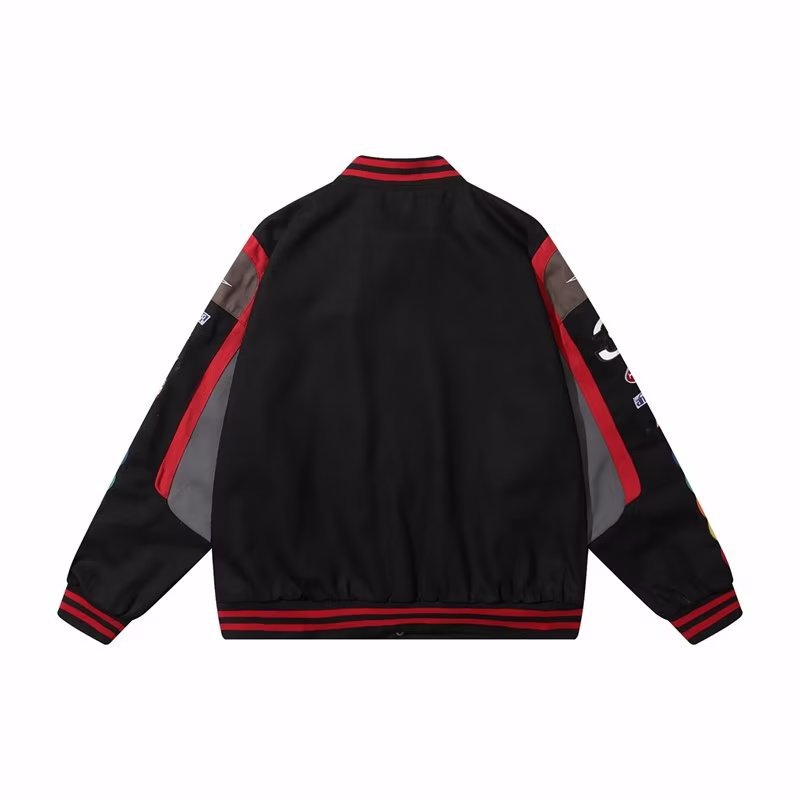 M Dou industria pesada bordado ins moda chaqueta uniforme de béisbol 2023 nueva ropa suelta motocicleta europea y americana casual Hip Hop