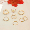 Retro set with pigtail, ring, European style, suitable for import