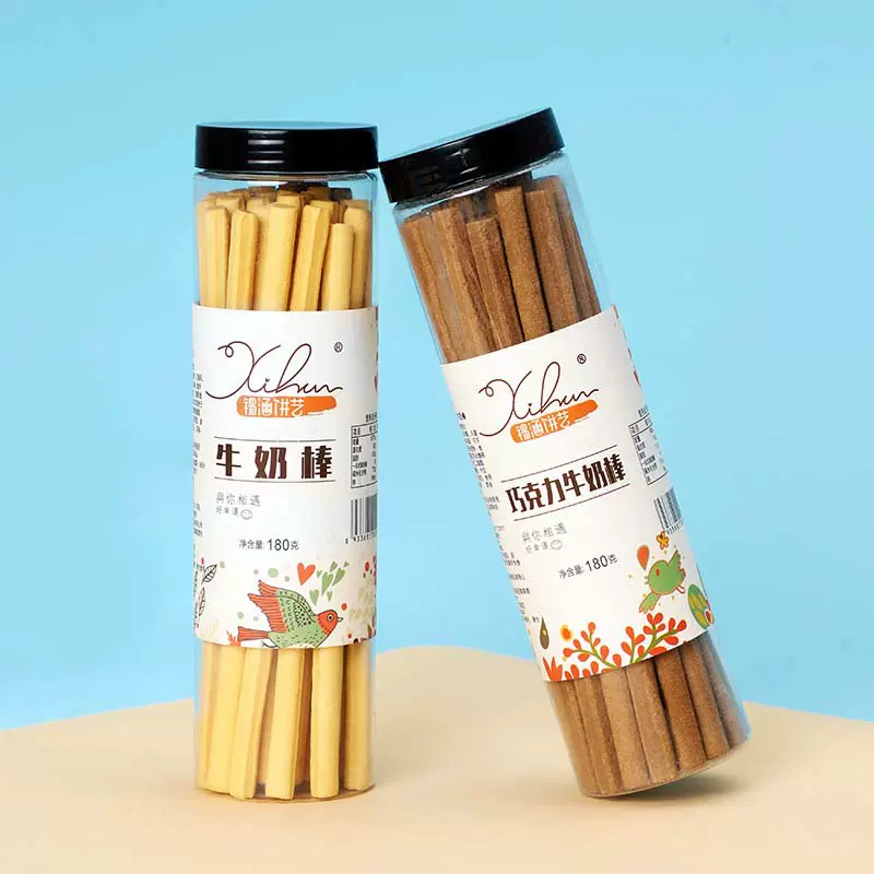 源头工厂手工巧克力牛奶棒大儿童零食食品批发代理礼盒罐装磨牙棒
