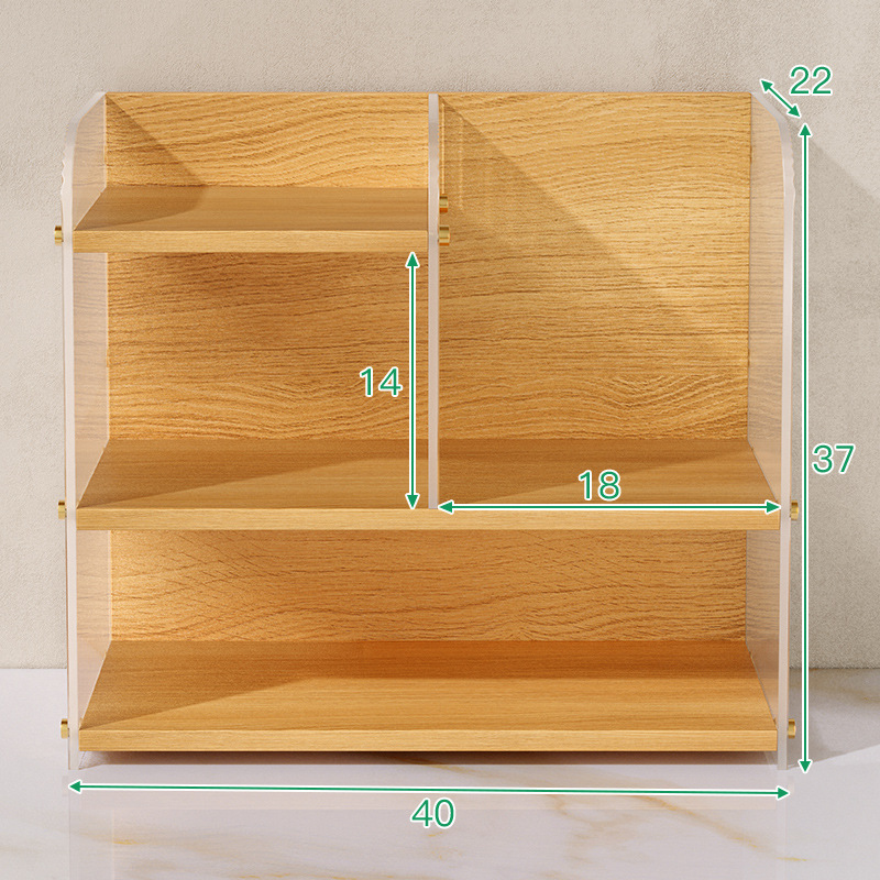 Estante de escritorio acrílico, mesa de comedor multicapa, almacenamiento, taza de café, taza de té, gabinete de té, estante para tazas de agua, soporte de exhibición