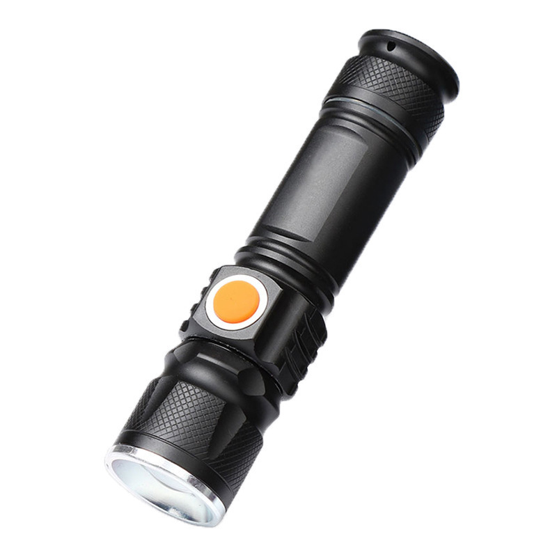 Aluminum Alloy Led Flashlight Outdoor Portable Night Fishing Strong Light Flashlight USB Rechargeable Handheld Flashlight for Night Use