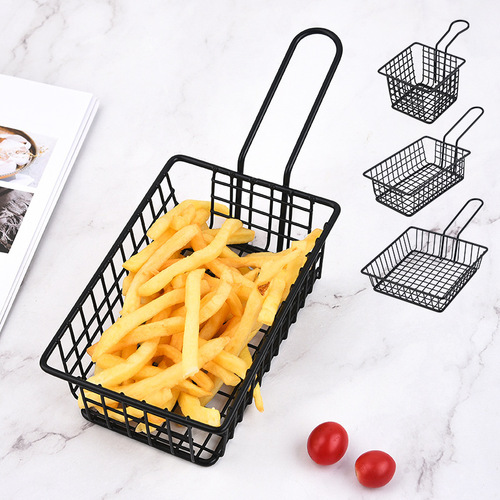 American-style creative potato chip basket, iron wire basket, food basket, bar, nightclub, snack basket, restaurant potato chip basket