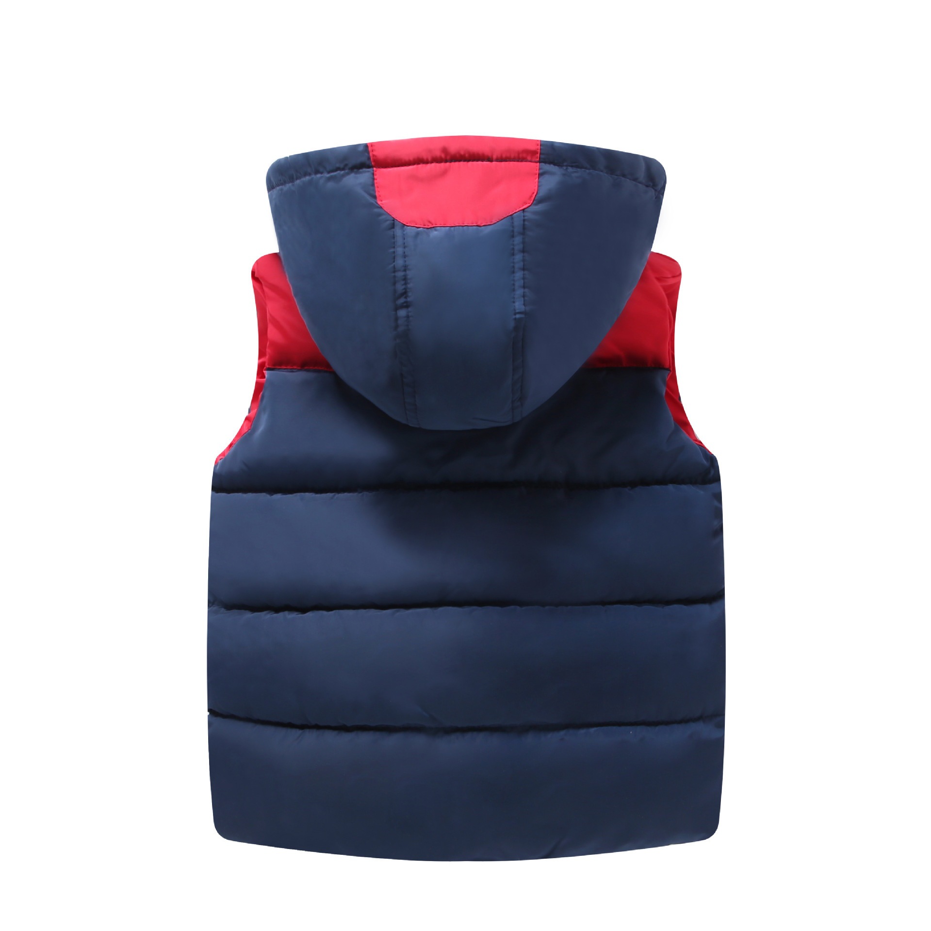 Nuevo chaleco acolchado de algodón para niños y niñas engrosado cálido abrigo chaleco color a juego polar con capucha