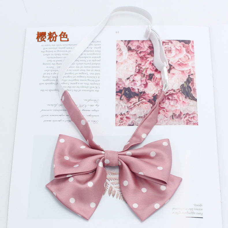 Pajarita de estilo universitario personalizada Pajarita de corbata de estudiante Pajarita de punto personalizado al por mayor con dibujos y muestras