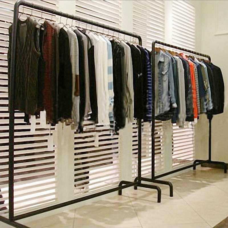 挂衣架落地卧室内家用晾晒被子衣服架杆宿舍阳台简易折叠衣帽租房
