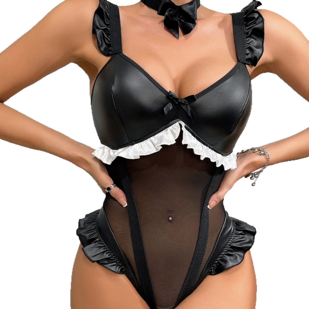 Sexy underwear, cute uniform with bow, set, European style