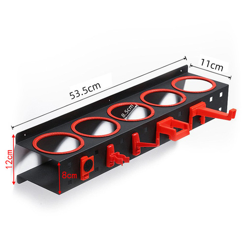 Wall-mounted watering bottle storage rack, abrasive polishing wax placement rack, multi-purpose tool storage rack, rack