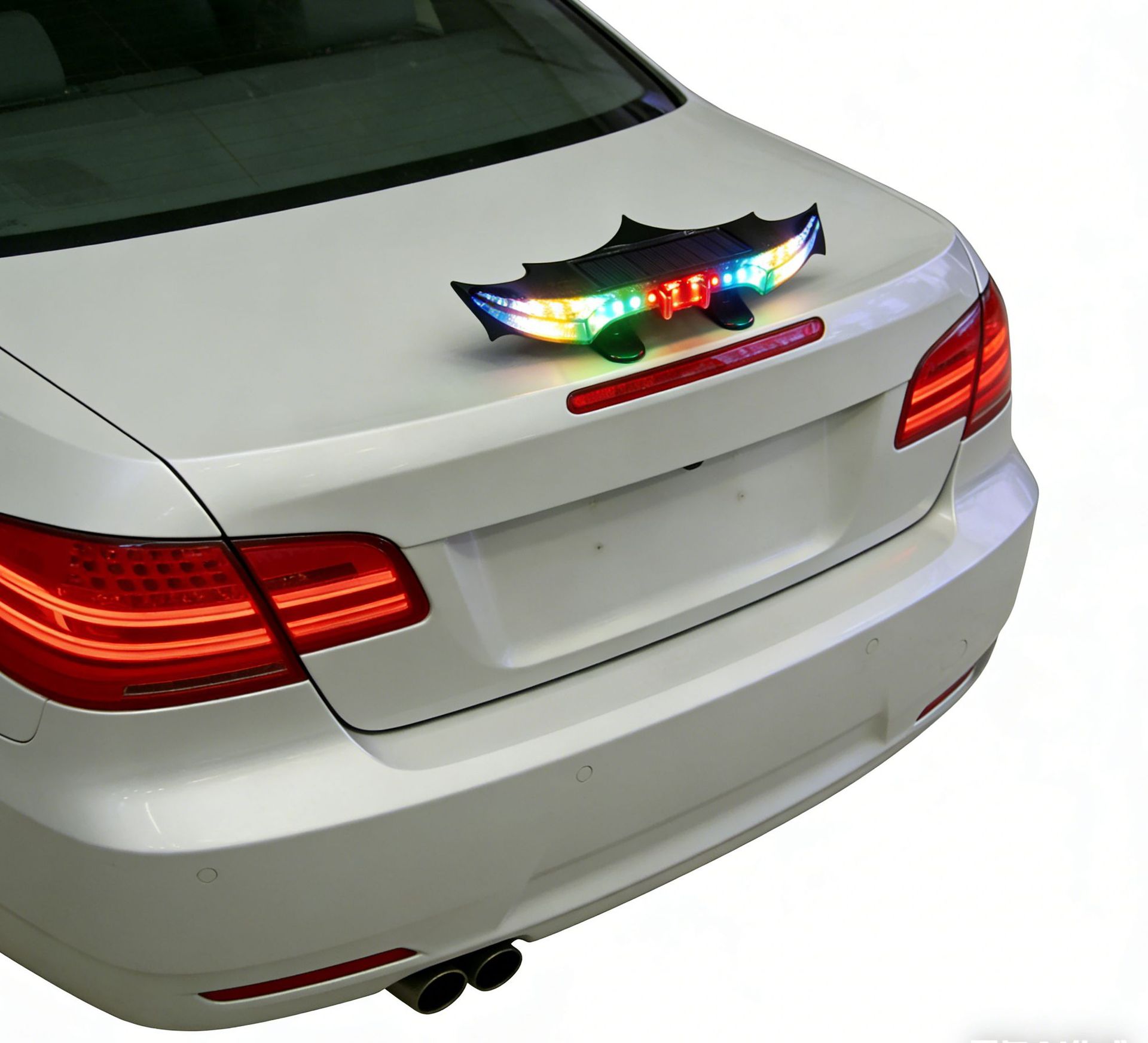 Cross-Border Solar-Powered Led Bat Tail Light, Motorcycle Vibration Light Sensor Ambient Light, Car Tail Light, Warning Light