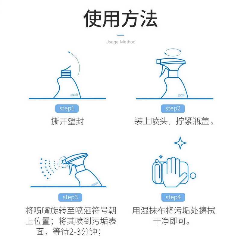 一件代发浴室玻璃水垢清洁剂强力去污水渍擦玻璃清洗剂玻璃清洁剂|undefined