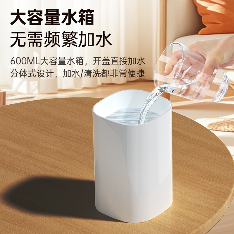 新款空气加湿器小型家用双喷大雾量办公桌面车载室内大容量雾化器|undefined
