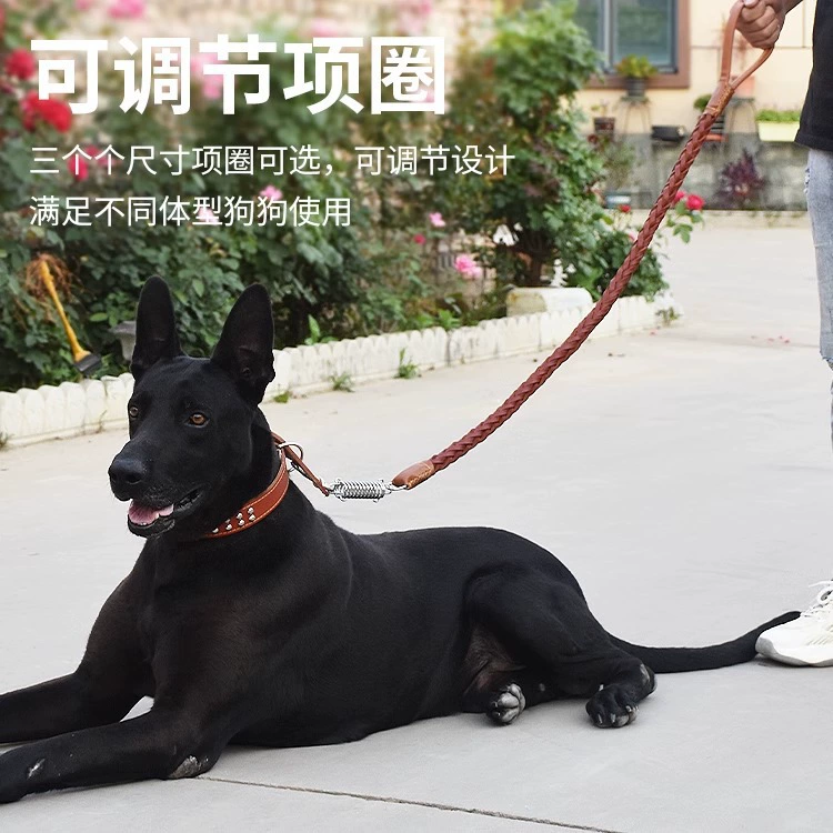Кожаный поводок для собак, поводок, поводок, кожаный поводок
