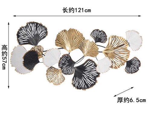 Simulated leaf decoration props, natural leaves, iron art, wall accessories, pendants, background decoration, creative household items