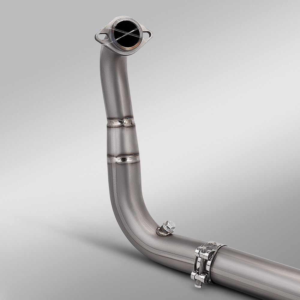 Suitable for Motorcycle Kove 450Rally Modification, with Drum Back-Pressure Package and Front Exhaust Pipe, Connects to the Original Rear Section