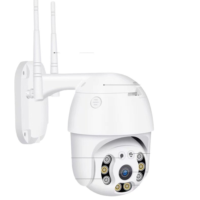 Fabricante suministro directo transfronterizo A6 bola 2.5 pulgadas HD al aire libre impermeable inalámbrico wifi cabeza de cámara de vigilancia de seguridad