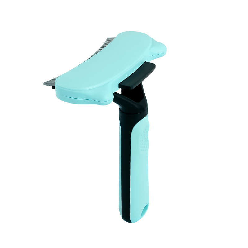 Mascota auto-limpieza peine perro cepillo de depilación gato pelo limpieza peine removedor de pelo suministros para mascotas al por mayor