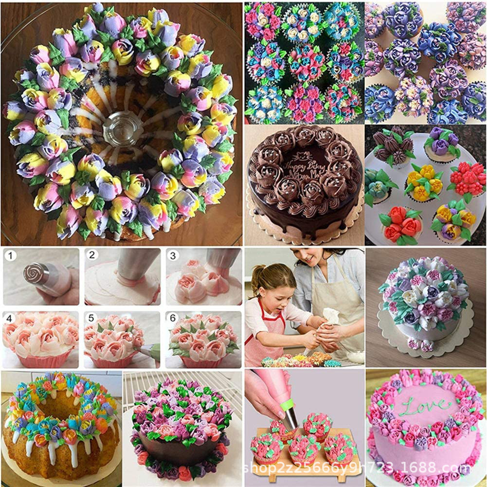 Boquilla de pastelería de acero inoxidable ruso más que traje completo pastel DIY pastelería boquilla transfronteriza e-commerce herramientas para hornear