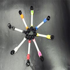 メーカー新型ファッション屋外夜走led発光led警告灯ペット牽引ベルト発光シリコンバンド