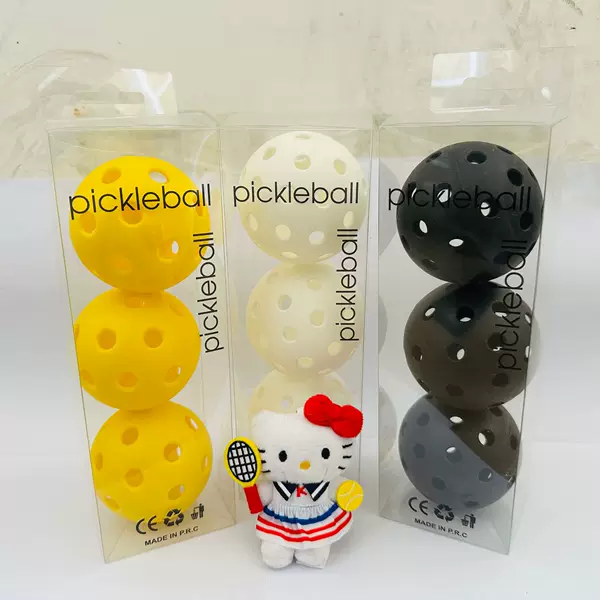 Peak ball plastic pickleballs injection hole ball practice ball 74mm indoor and outdoor factory direct sales