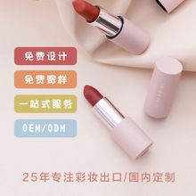 雅思丽哑光口红雾面丝绒小粉管国货学生显白奶茶色厂家直销持久