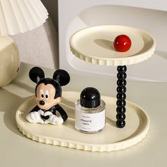 雙層杯架置物架桌面香水香薰化妝品護膚品玄關衛生間整理收納架子