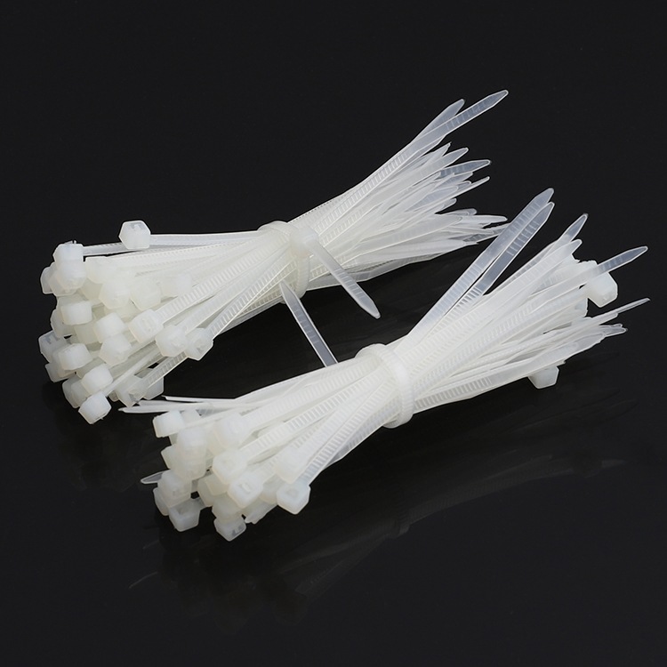 黑白色尼龙扎带束线带塑料捆绑带高强度固定扎绳拉紧器勒死狗扎丝