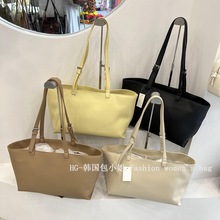 妮斯 托特包女大容量糖果色软糯糯休闲百搭慵懒腋下单肩包