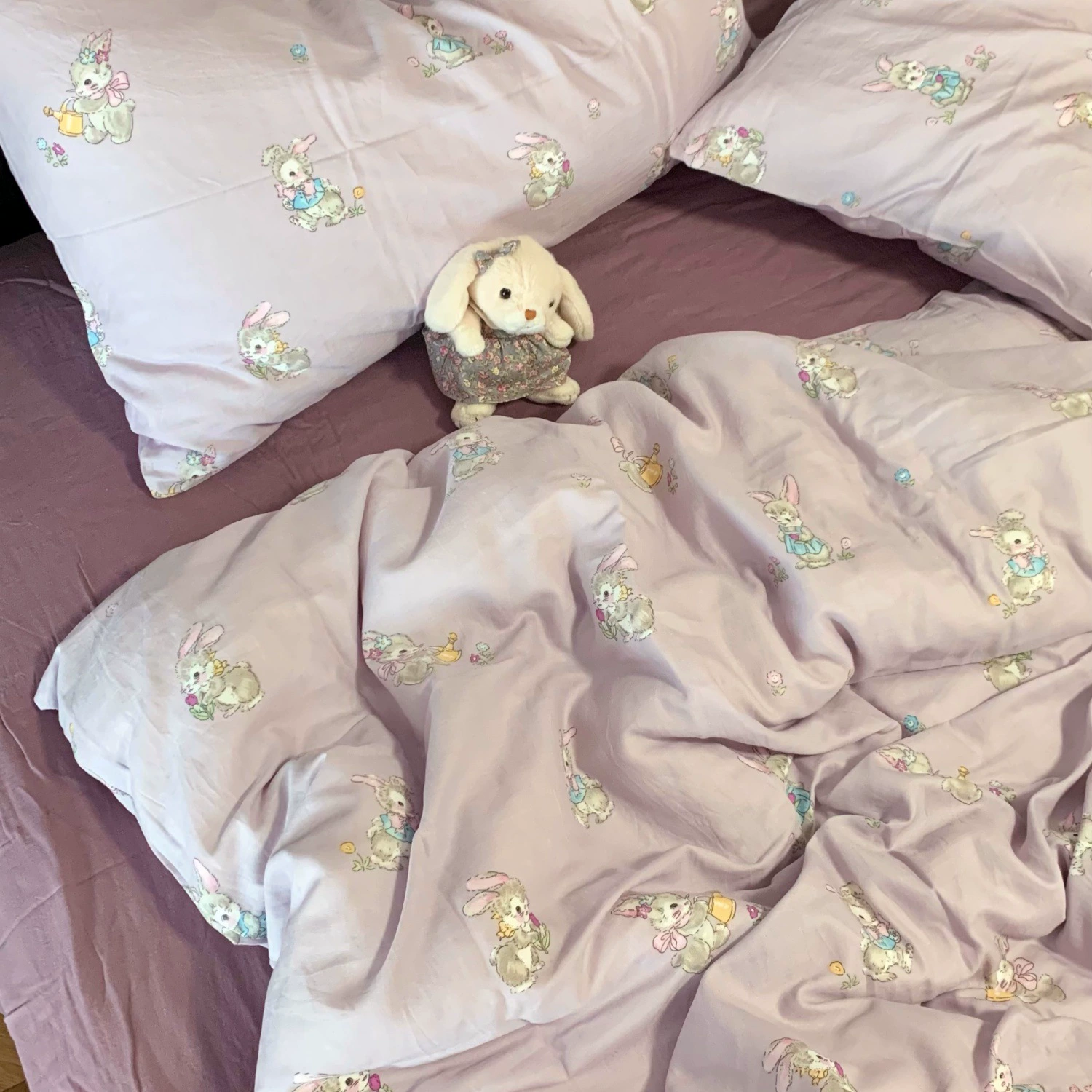 Cotton double-layer gauze fresh duvet cover