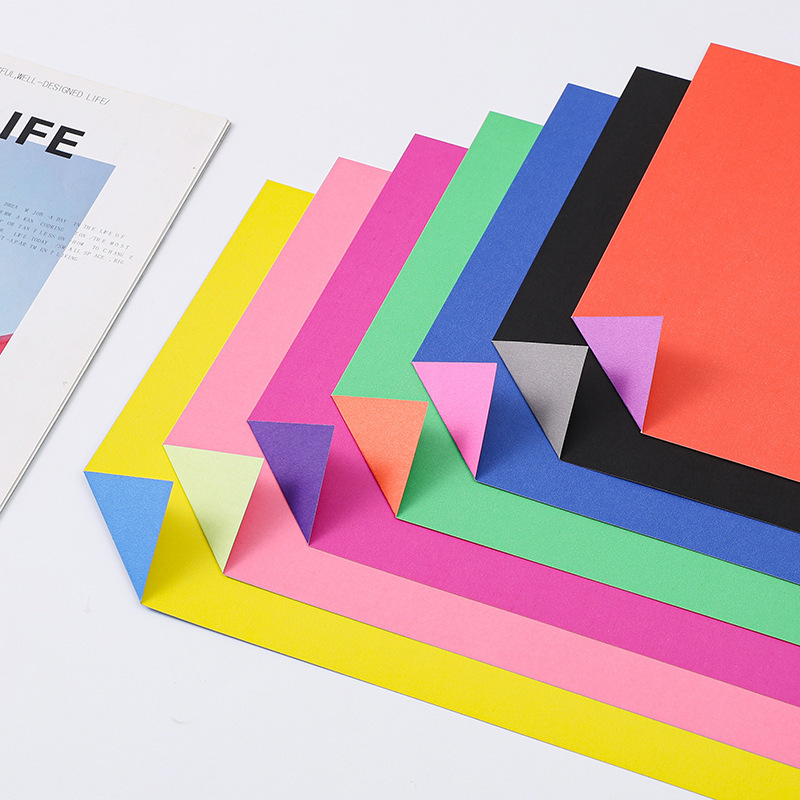 180 gramos de dos caras de dos colores dos caras de diferentes colores para niños mano especial papel de corte de papel libro tridimensional