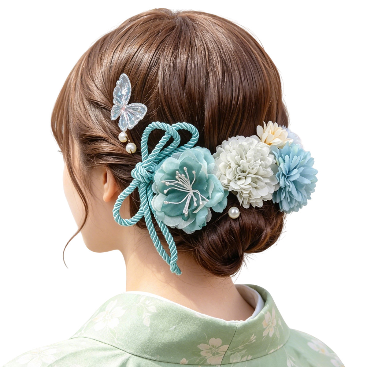 Japanese-Style Hair Accessory Set with Handmade Artificial Flowers, Kimono Hairpin Set, Accessories, Amazon Cross-Border Hair Flower Hair Accessories
