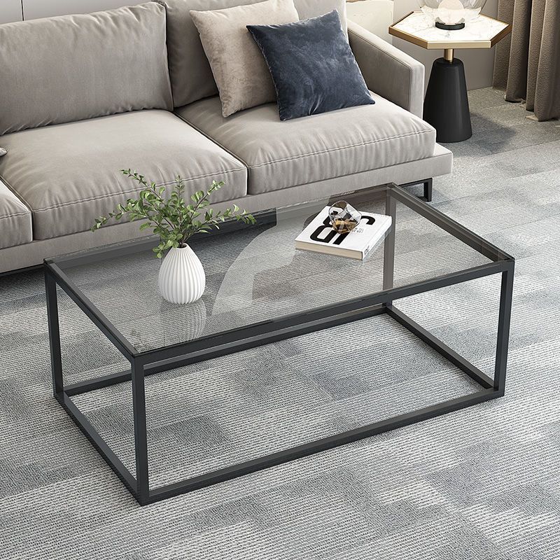 Coffee Table Tempered Glass Simple Modern Small Apartment Coffee Table Living Room Tea Table Tea Table Rectangular Small Table