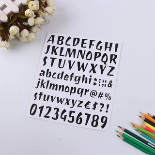 英文字母数字符号贴纸装饰贴纸字母数字组合贴标识标记不干胶贴纸